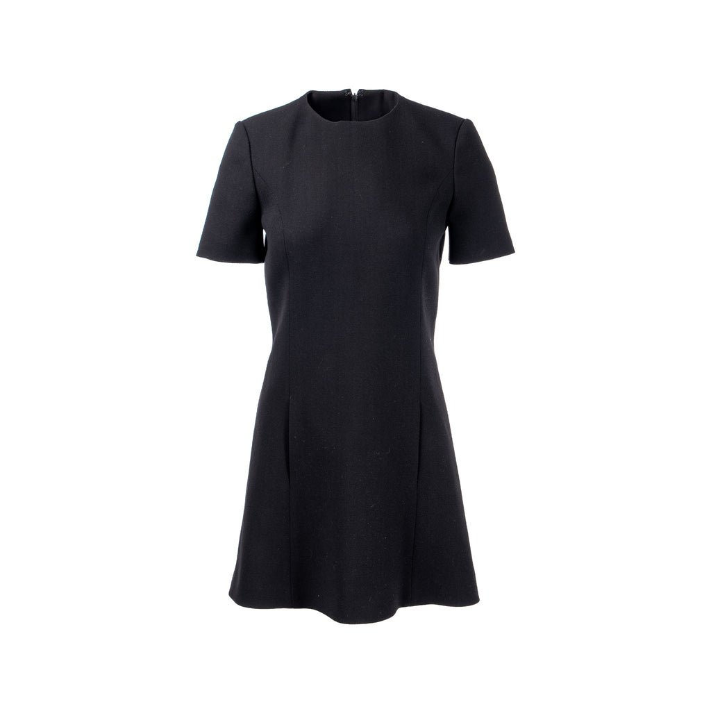 saint-laurent-size-38-dress-wool-silk-black