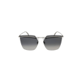 Alexander McQueen Square Frame Metal Sunglasses — Silver – AM0144S 30002582