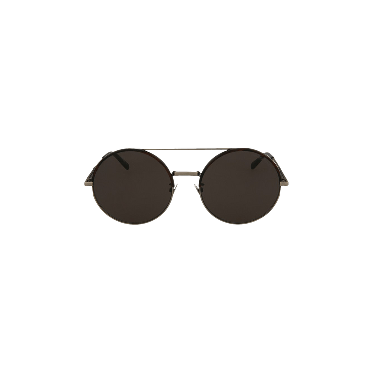 Bottega Veneta Round Frame Metal Sunglasses — Silver – BV0171S 30002466 001