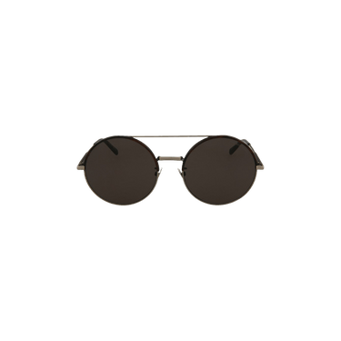 Bottega Veneta Round Frame Metal Sunglasses — Silver – BV0171S 30002466 001