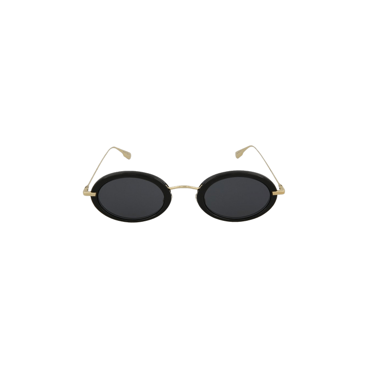 Dior Oval Metal Sunglasses — Black
