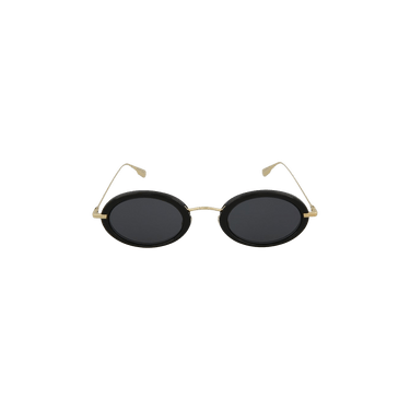 Dior Oval Metal Sunglasses — Black