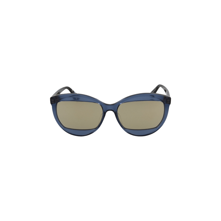 Dior Round Frame Acetate Sunglasses — Blue