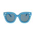 Gucci Cat Eye Sunglasses — White