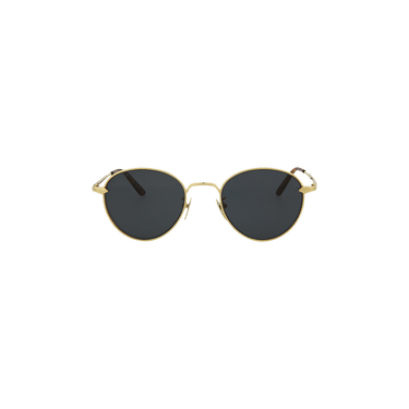 Gucci Round Titanium Sunglasses — Gold – 003