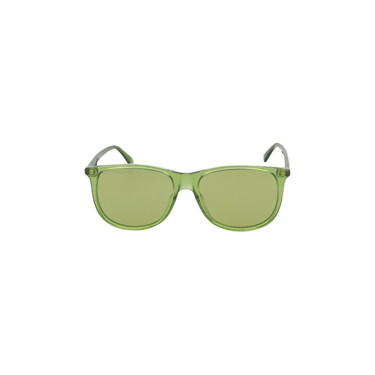 Gucci Oval Frame Acetate Sunglasses — Green