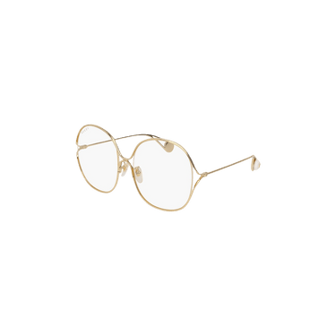Gucci Oval Metal Sunglasses — Gold