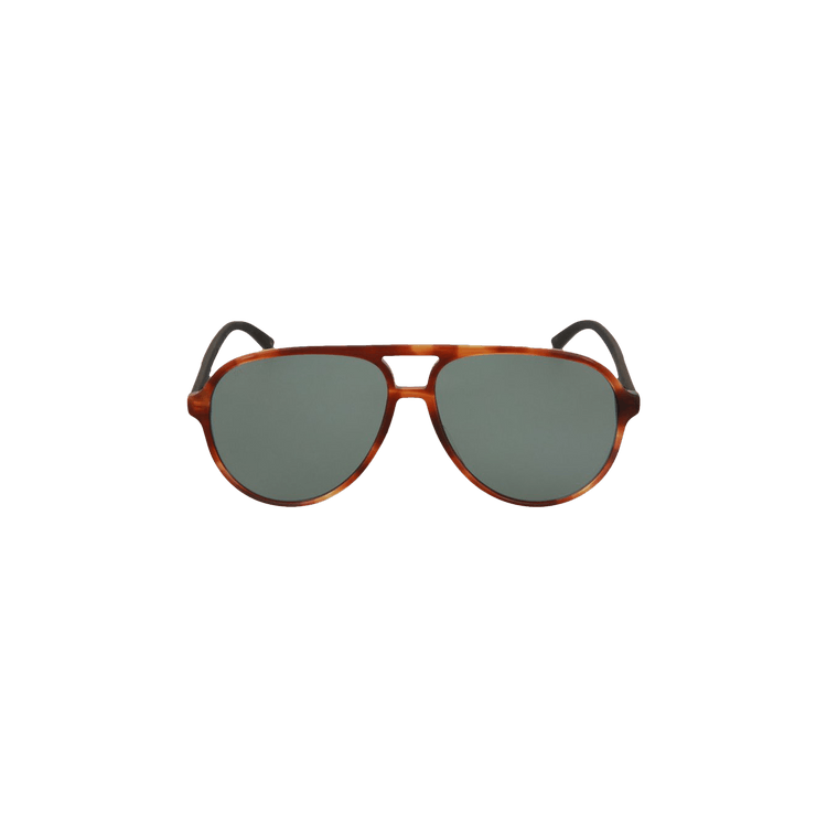 Gucci Aviator Frame Acetate Sunglasses — Multi-Color