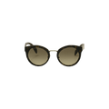 Prada Round Frame Acetate Sunglasses — Brown