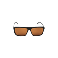 Saint Laurent Square Rectangle Sunglasses — Brown