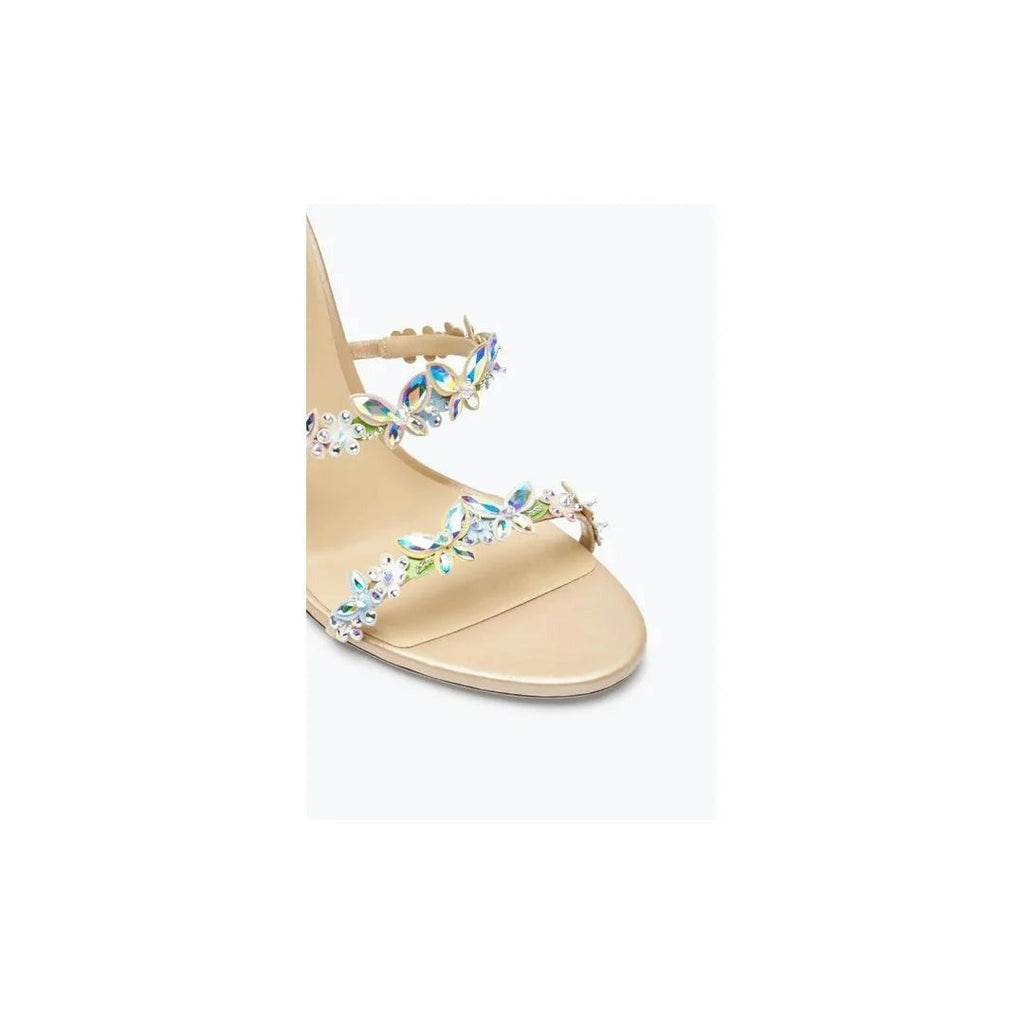 RENÉ CAOVILLA EDEN NUDE SANDAL MULTICOLOR & BUTTERFLY