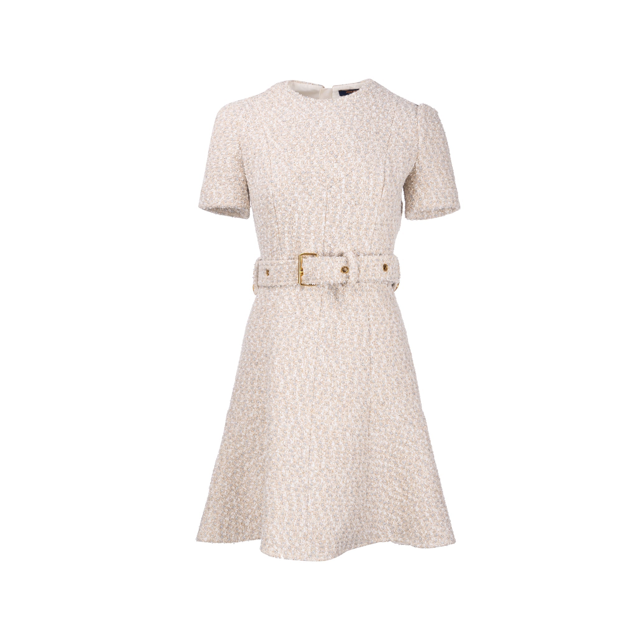 louis-vuitton-size-34-tweed-dress-cream-silver