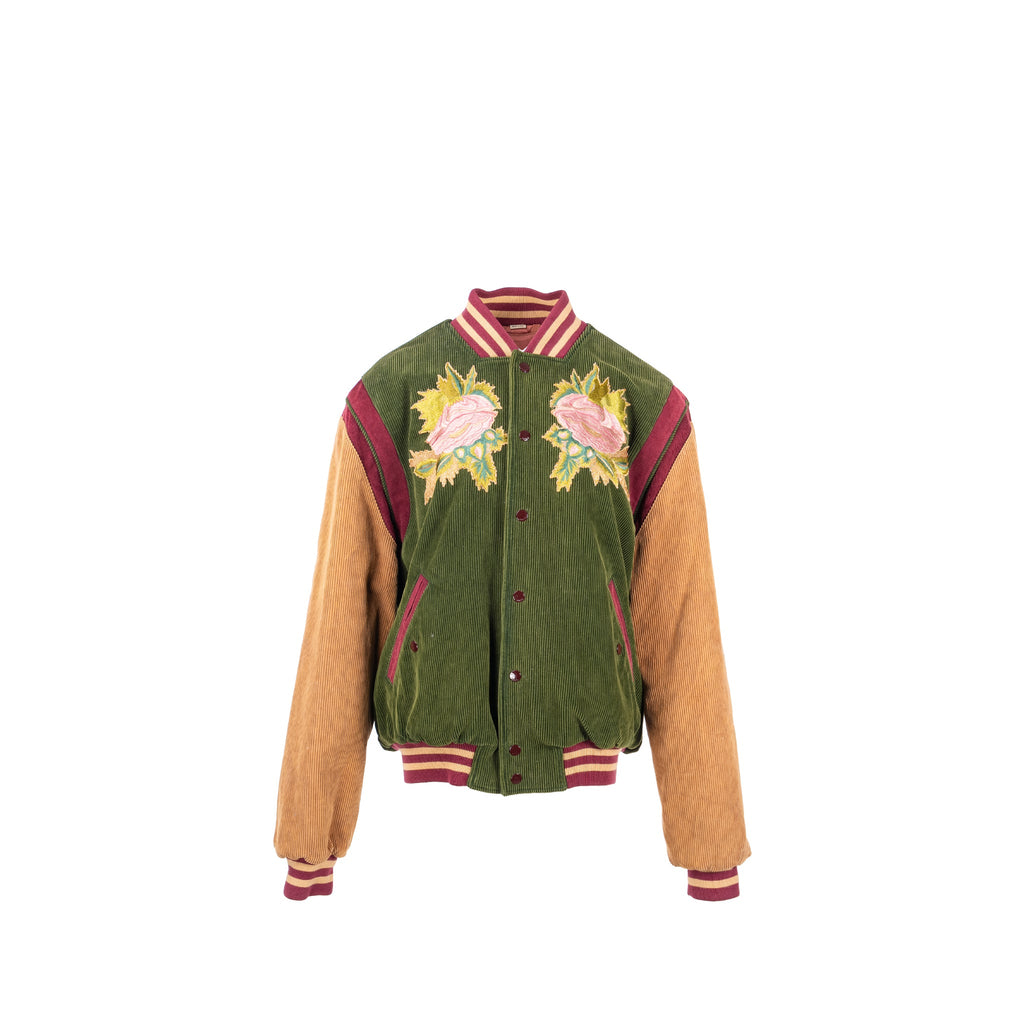 gucci-size-48-embroidered-corduroy-modern-future-bomber-jacket-cotton-multicolour