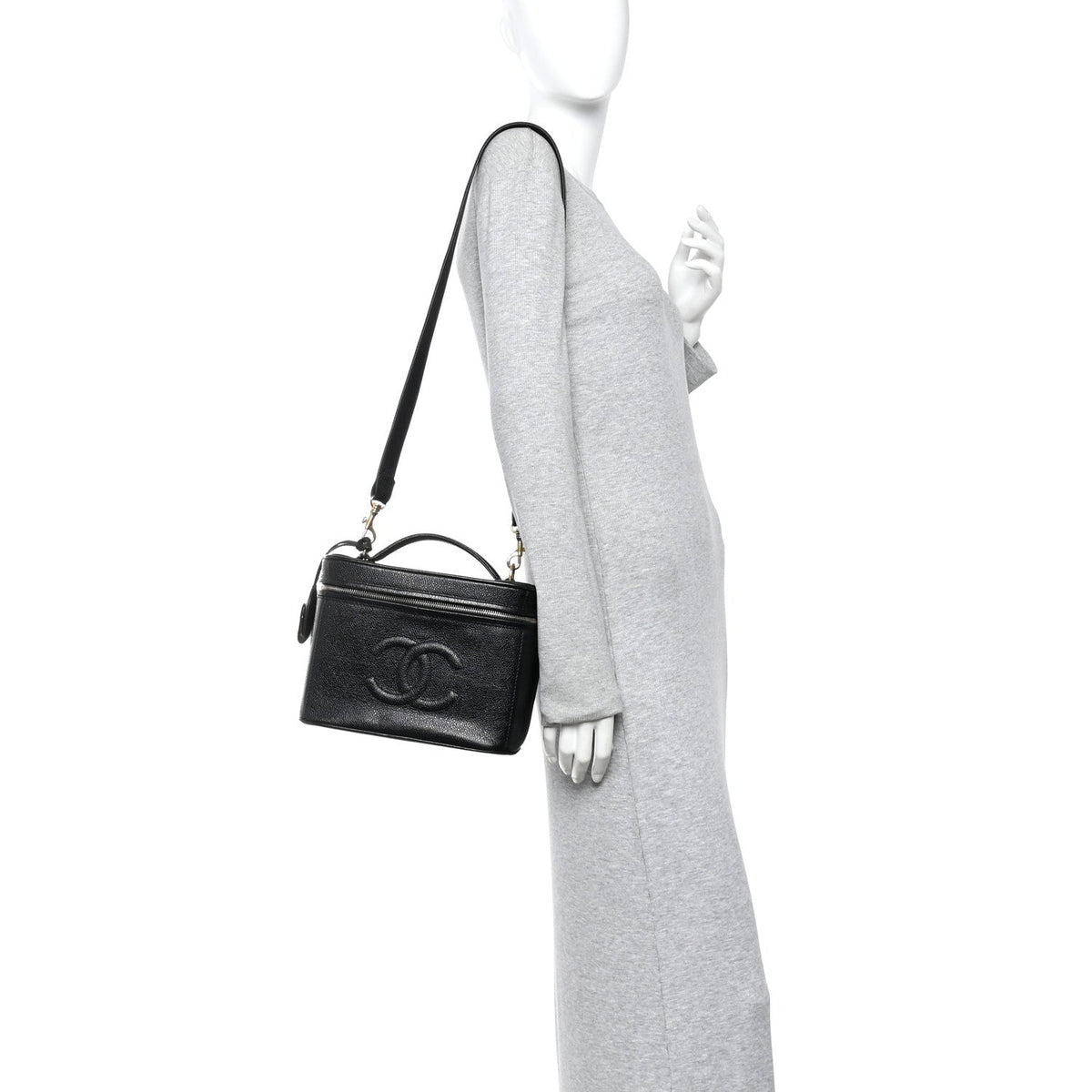 CAVIAR CC VANITY TRAIN CASE BLACK