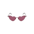 Saint Laurent Heart-Shaped Metal Sunglasses — Pink – 004