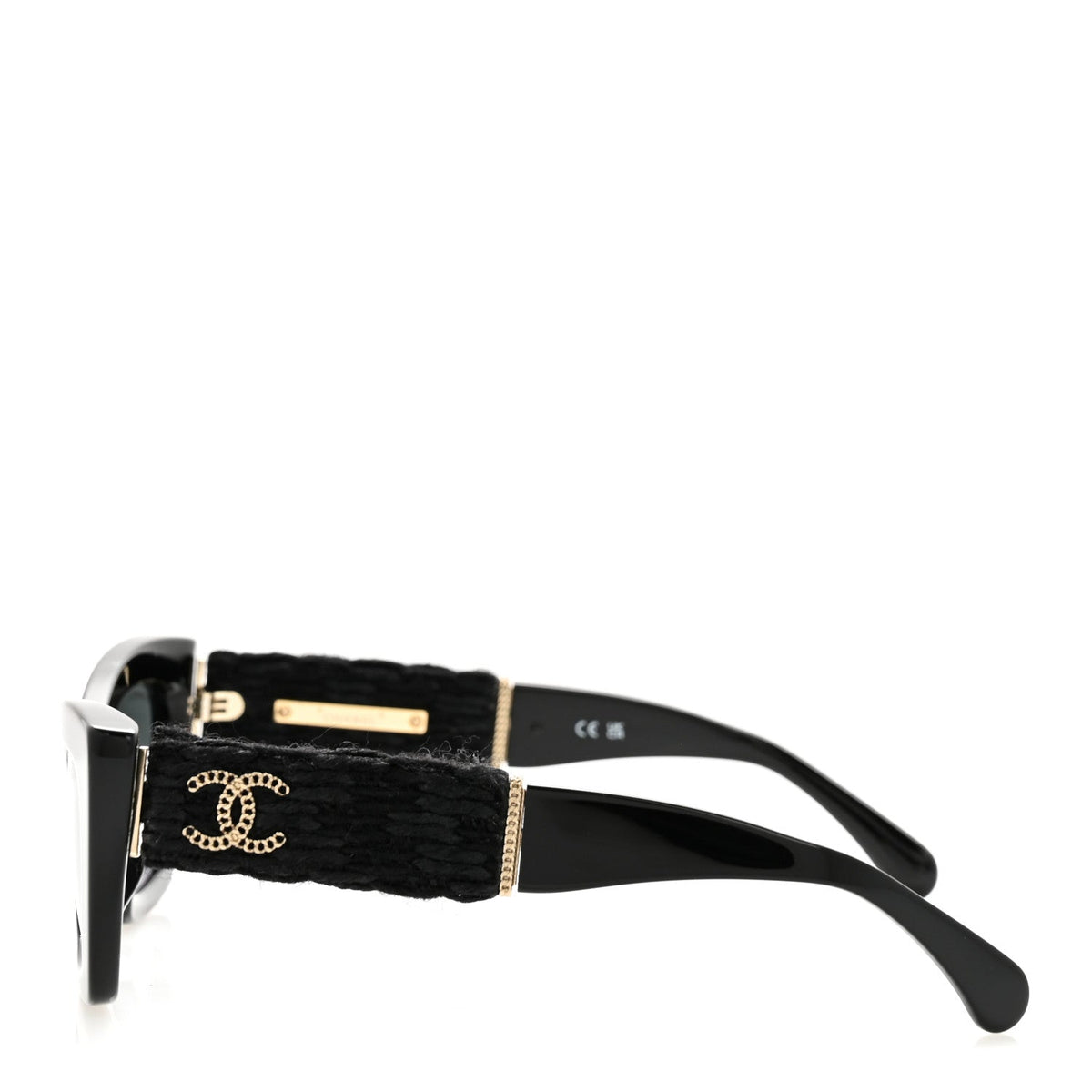 Chanel Cat-Eye Sunglasses — Black – Tweed CC 71550A