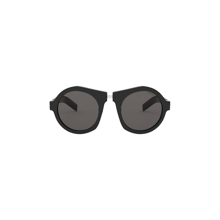 Prada Round-Frame Sunglasses — Black