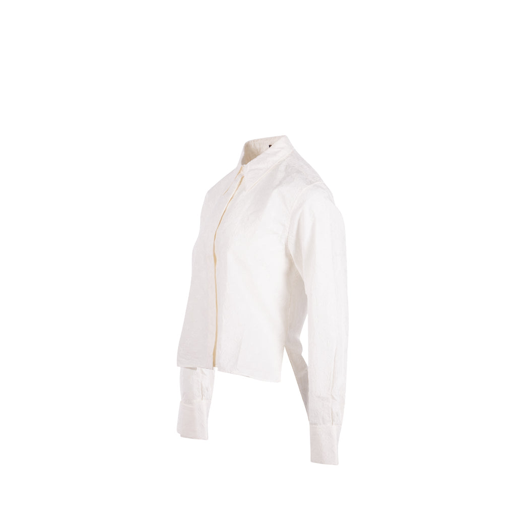 louis-vuitton-size-40-3d-monogram-long-sleeve-blouse-shirt-cotton-white