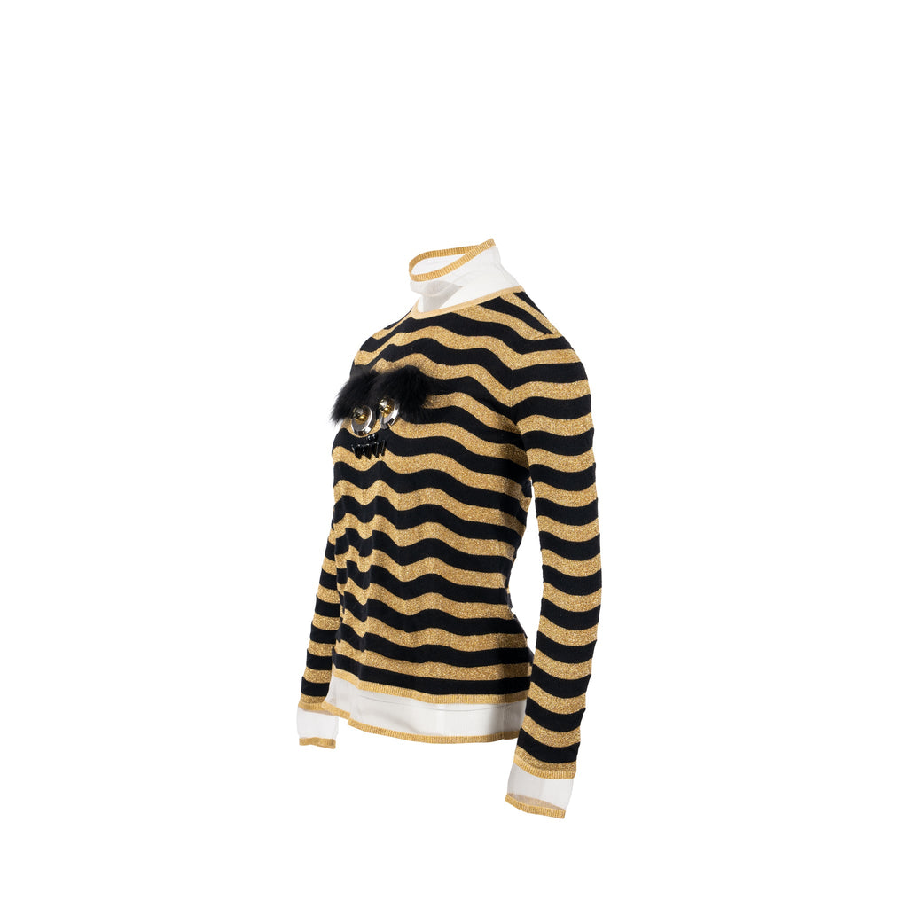 fendi-size-it38-monster-knitwear-sweater-black-gold