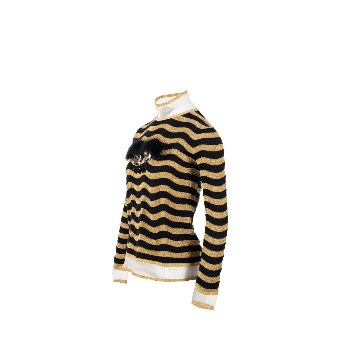 fendi-size-it38-monster-knitwear-sweater-black-gold