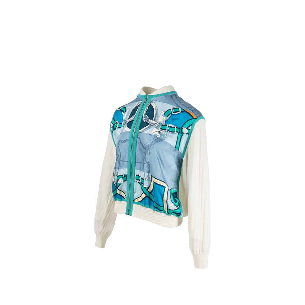 hermes-size-40-printed-silk-zip-knitwear-white-blue