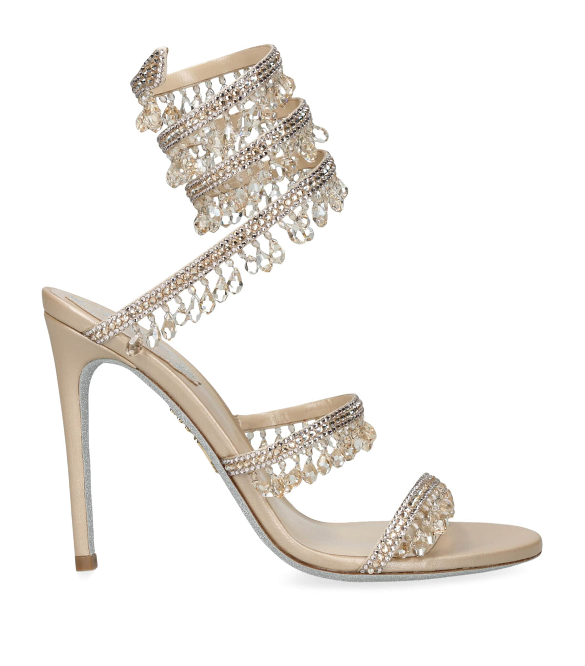René Caovilla Embellished Chandelier Sandals 105 – 19707