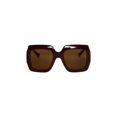 Gucci Classic Square Sunglasses — Brown