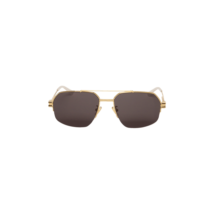 Bottega Veneta Aviator Sunglasses — Gold – BV1127S002