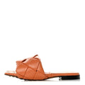 BOTTEGA VENETA NAPPA INTRECCIATO ATOMIC SANDALS ORANGE