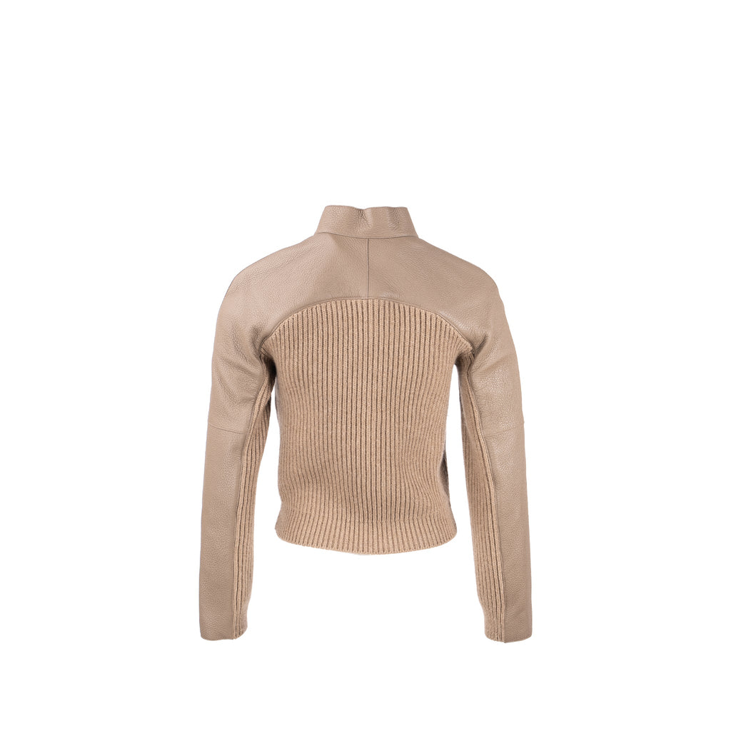 hermes-size-36-jacket-deerskin-cashmere-dark-brown