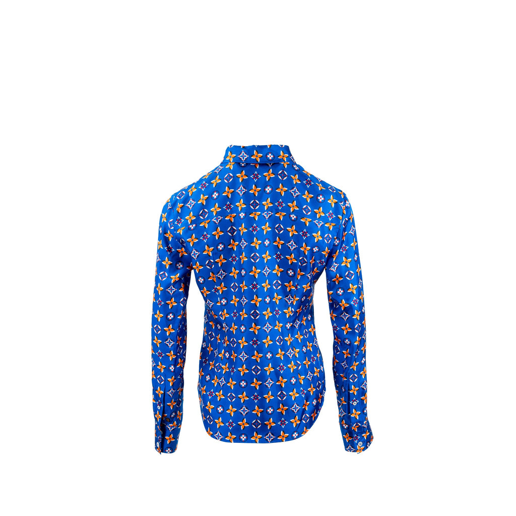 louis-vuitton-size-38-monogram-button-down-blouse-shirt-silk-blue-multicolour