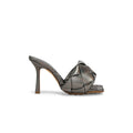 BOTTEGA VENETA LIDO MULE SANDALS BLOSSOM PEWTER & GUNMETAL