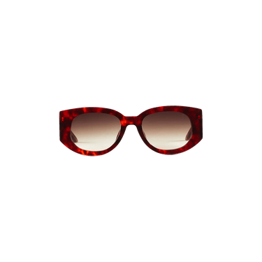 Casablanca Gabrielle Sunglasses — Red – Brown