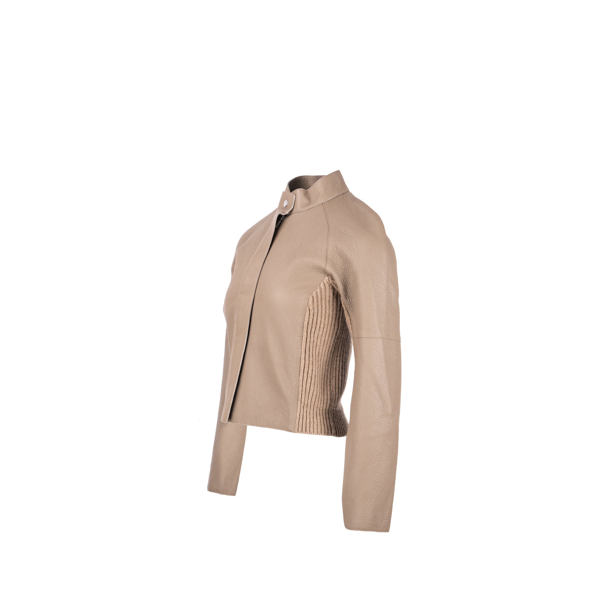 hermes-size-36-jacket-deerskin-cashmere-dark-brown