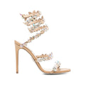 RENÉ CAOVILLA 105MM EDEN SANDAL BEIGE