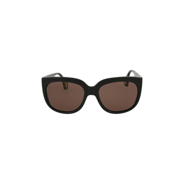 Gucci Square Frame Injection Sunglasses — Brown