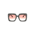 Gucci Square Frame Acetate Sunglasses — Black – GG0148S 30001641 005