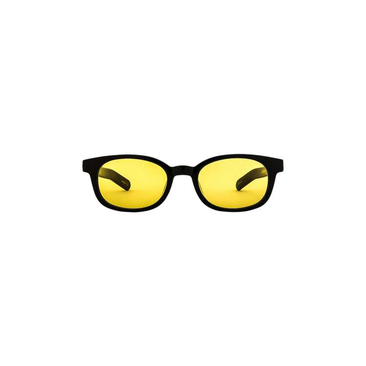 Flatlist Le Bucheron Sunglasses — Black – Solid Yellow 130 Soli