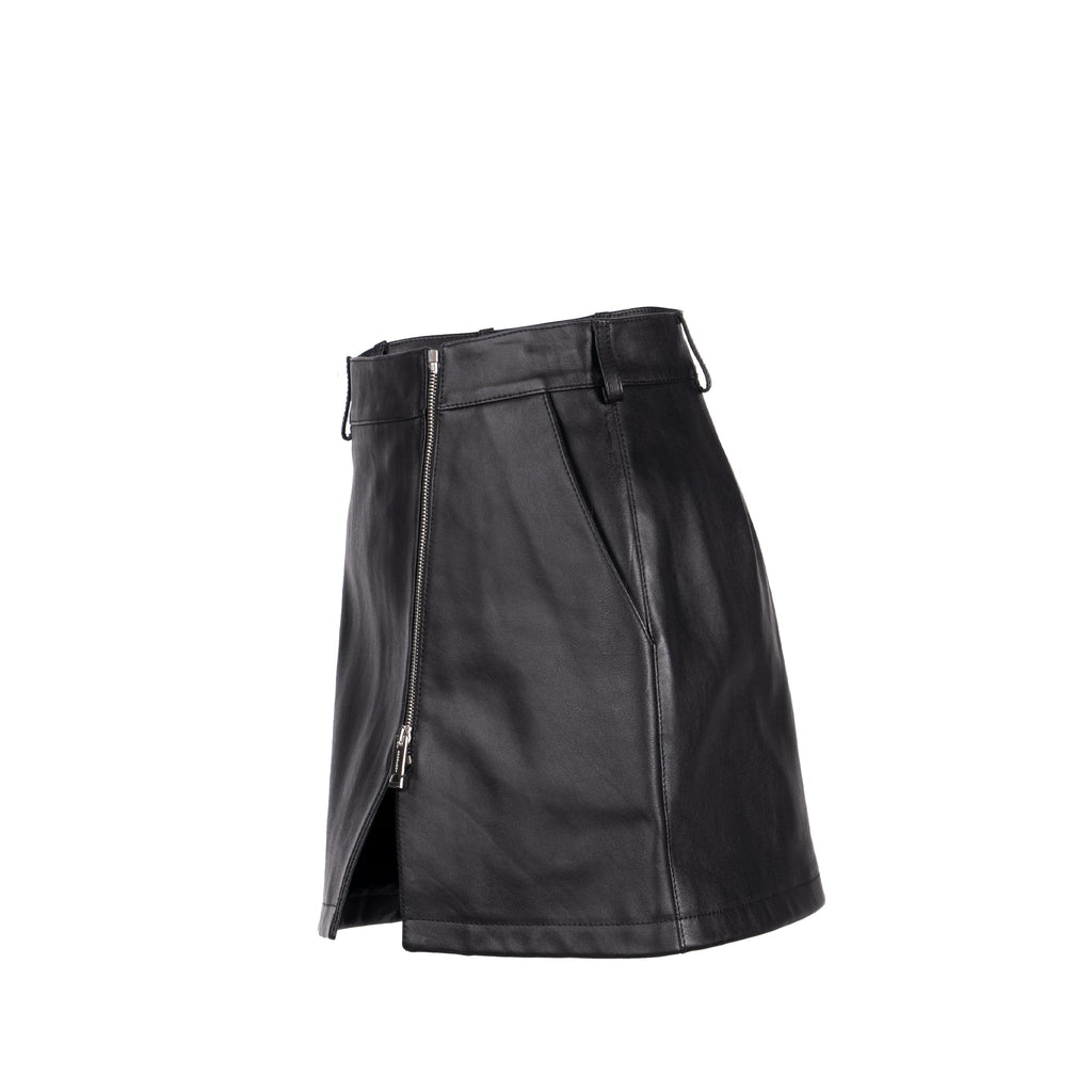 burberry-size-it38-zip-front-mini-skirt-grain-calfskin-black