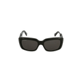 Balenciaga Rectangle Frame Sunglasses — Black