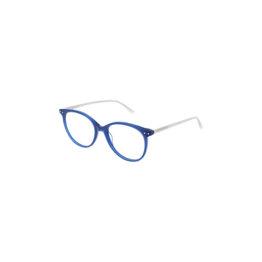 Bottega Veneta Round Frame Sunglasses — Blue
