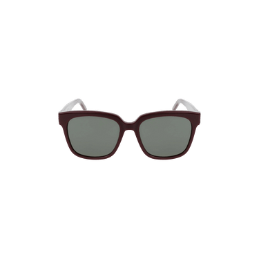 Saint Laurent Square Frame Sunglasses — Red