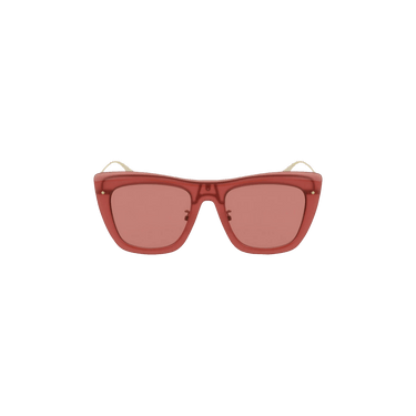 Alexander McQueen Square Frame Sunglasses — Orange