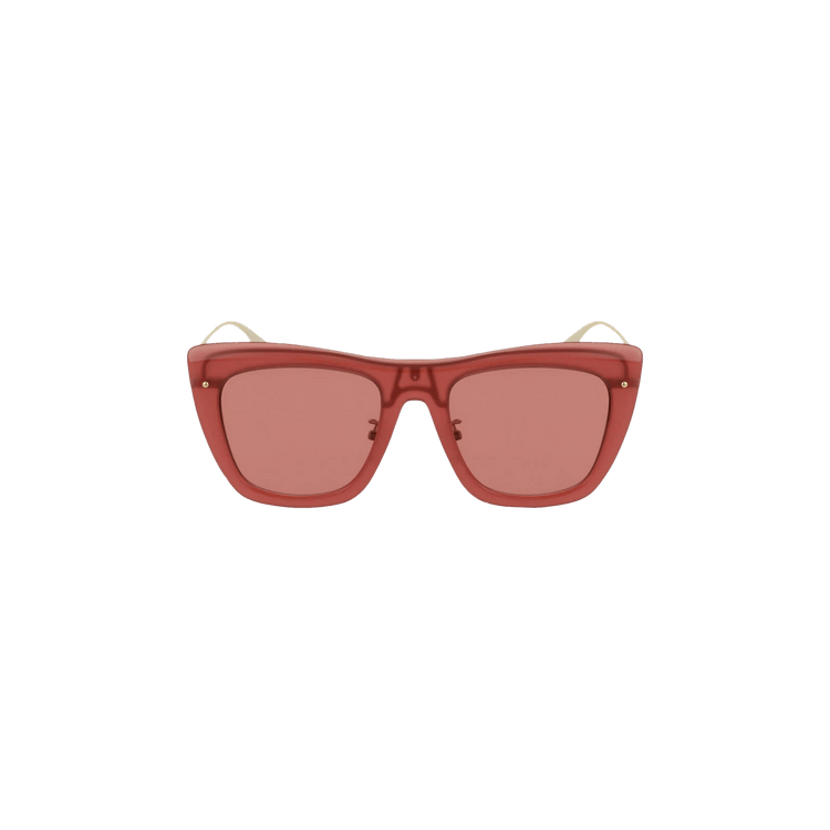 Alexander McQueen Square Frame Sunglasses — Orange