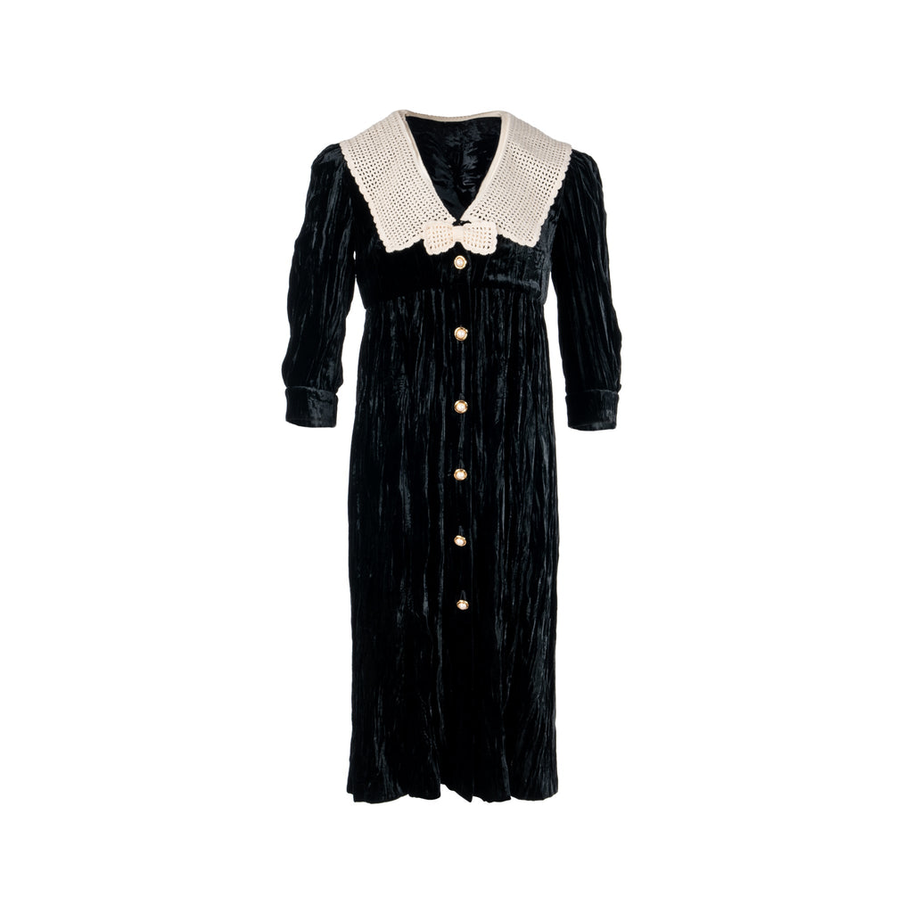 miu-miu-size-36-velvet-cardigan-dress-virgin-wool-black-white