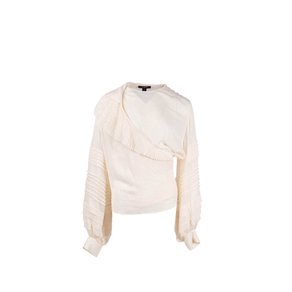 louis-vuitton-size-38-ruffle-blouse-weed-incorporated-sleeve-silk-ivory