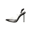 ALEXANDER WANG TIA SLINGBACK PUMP BLACK & CLEAR