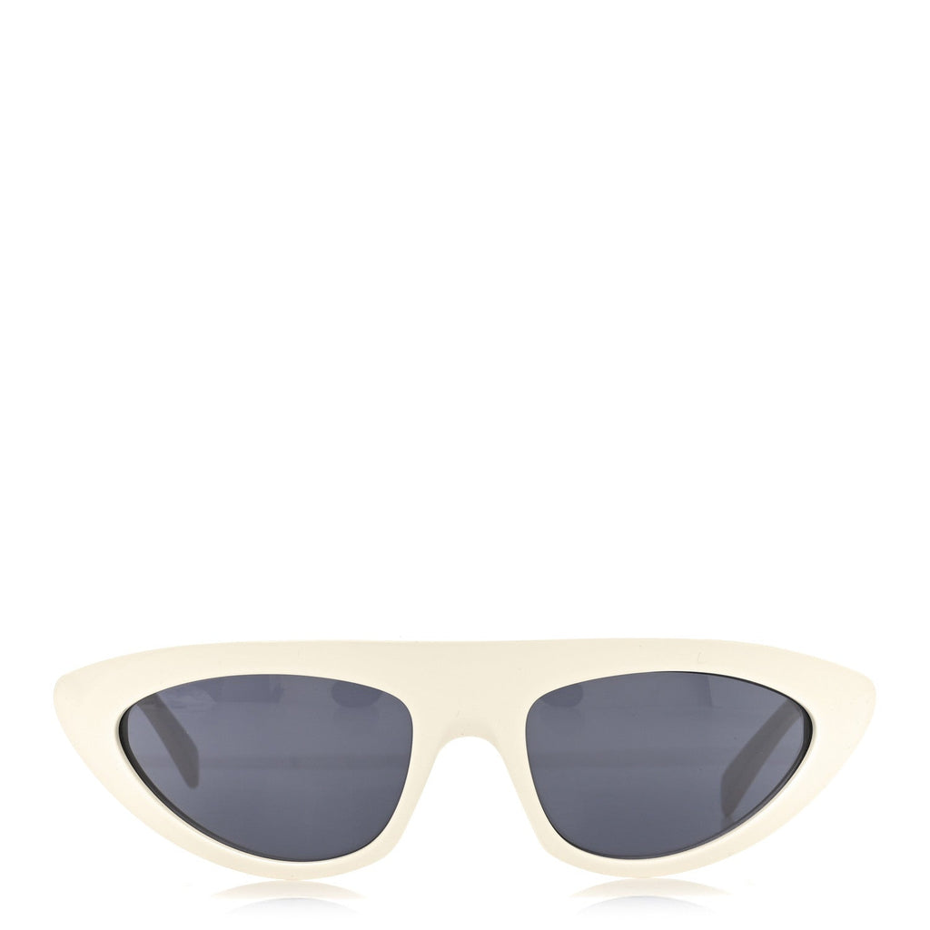 Celine Round Sunglasses — White – CL402611