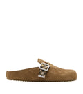 Burberry Suede Check-Trim Urchin Clogs – 69778