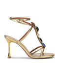 Kurt Geiger London Leather Embellished LouLou Heeled Sandals 90 – 77143